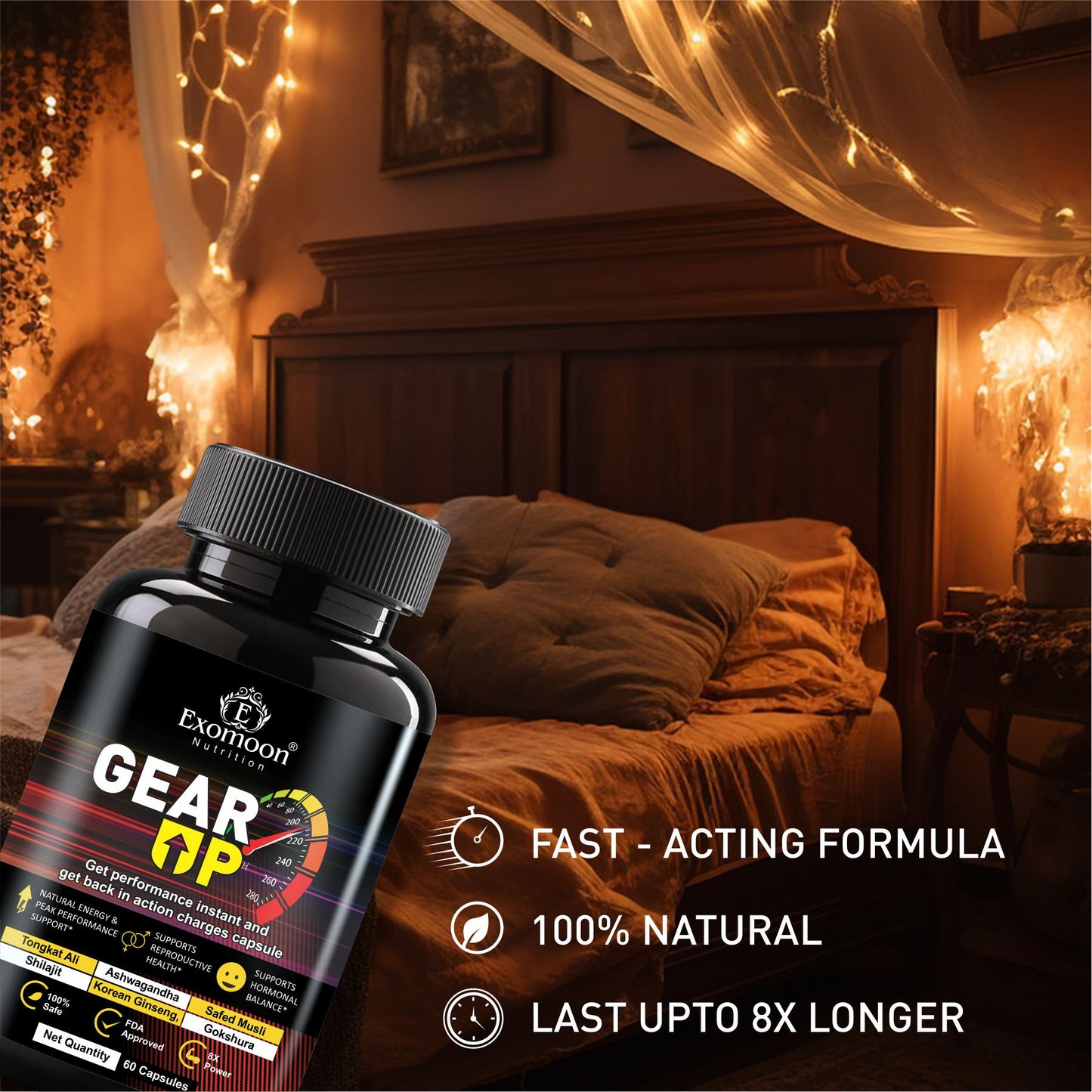 GEAR UP Capsule for Men | Daily Wellness Supplement