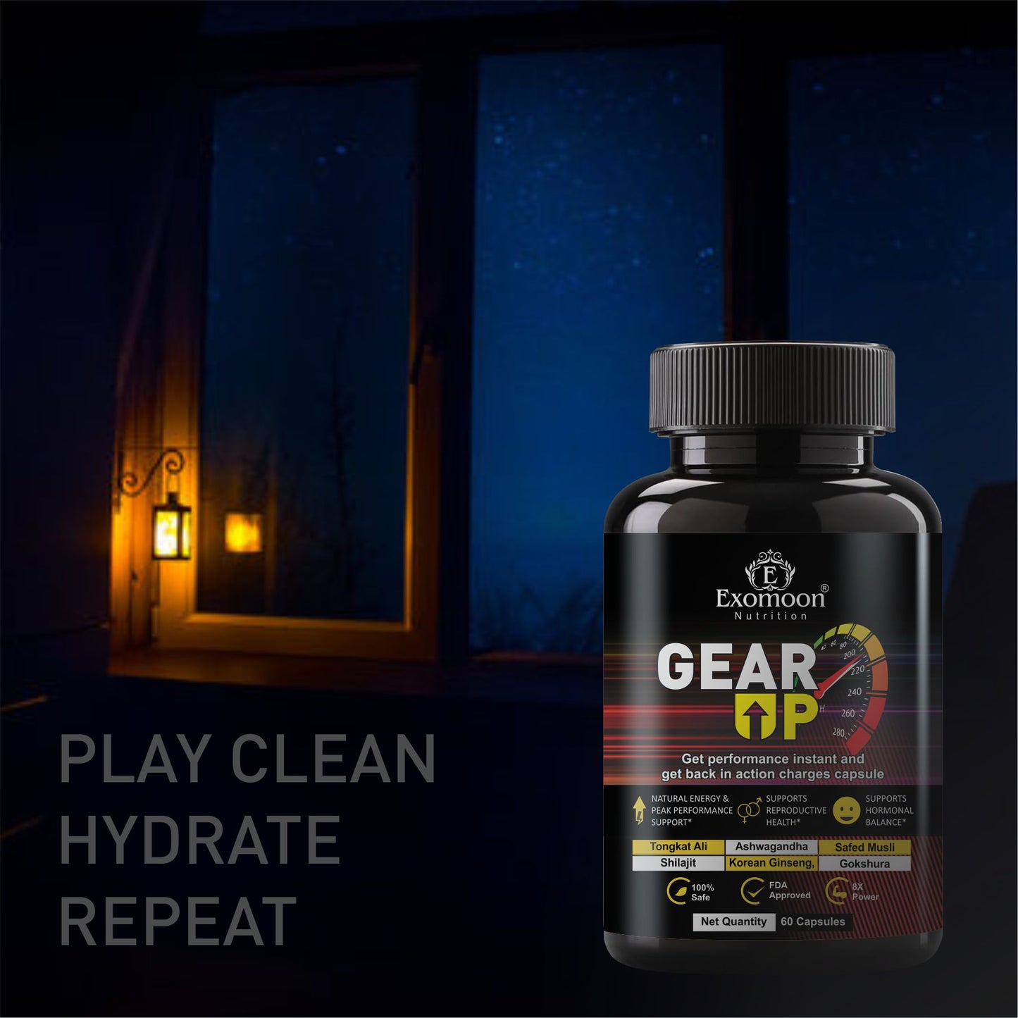 GEAR UP Capsule for Men | Daily Wellness Supplement